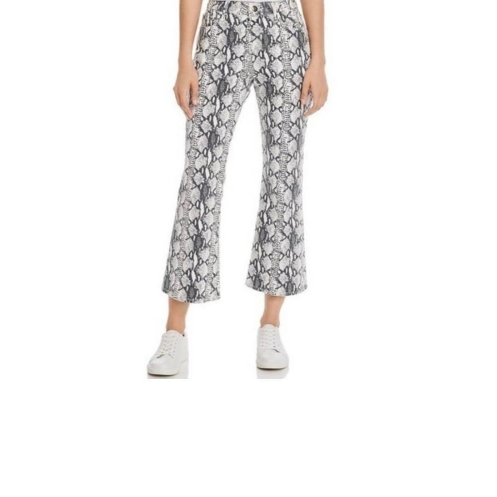 Frame Le Crop Mini Boot Snakeskin Jeans – High Rise, Ankle Crop, Size 24